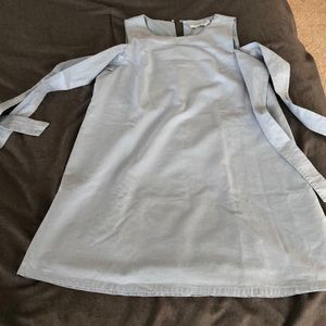 Blue A line mini dress